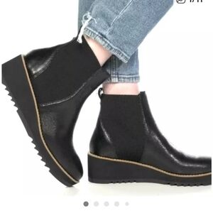 Eileen Fisher Chelsea Ankle Wedge Booties
